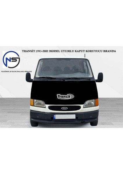 Ford Transit 1993-2002 Model Uyumlu Ön Kaput Koruyucu Branda (Transit Yazılı)