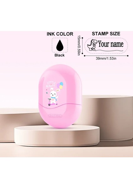 Çocukların Adı Mühür Özel Logo Öğrenci Adı Damga Anaokulu Okulu Üniforma Bebek Giysileri Oyuncak Su Geçirmez Adı ​​sticker Hediye Renk: Pembe (Yurt Dışından)