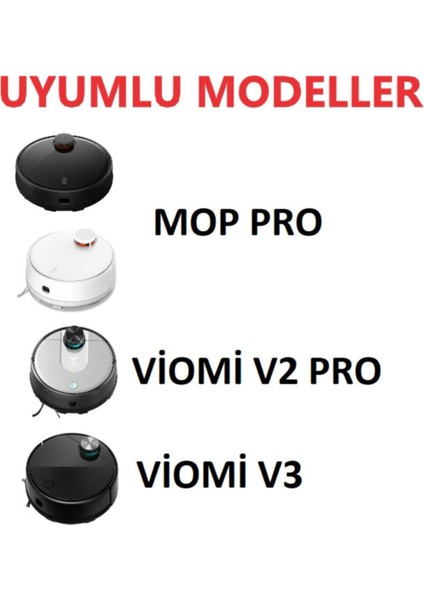Robot Yedek Viomi V2 Robot Süpürge Uyumlu 4 Adet Hepa Filtre modelleri