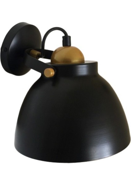 S Retro Hareketli Aplik Siyah Içi Sarı 23 cm