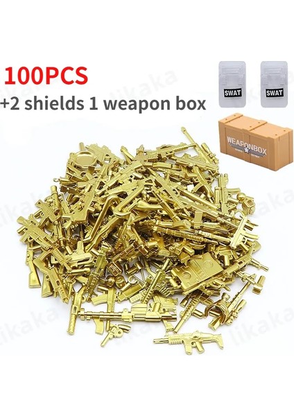 Moc Askeri Lar Yapı Taşları Parçalar Uyumlu Klasik Ordu Aksesuarları Bloklar Erkekler Için Oyuncaklar Hediye Diy Oyuncakları Brickscolor: 100PCB 2s 1W Kutu (Yurt Dışından)