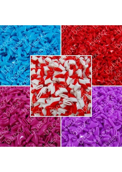 100PCS Kediler Için Yumuşak Tırnak Kapakları + 5x Yapıştırıcı Tutkal + 5x Aplikatör/ * Xs, S, M, L, Kapak, Kedi, Pençe, Pençe, Zot */ Mix C/beden: Xs (Yurt Dışından)