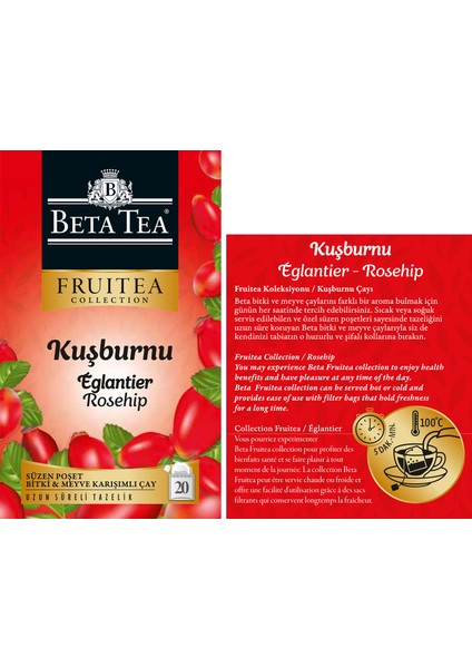 Kuşburnu Çayı 20 Adet - Beta Fruitea Collection