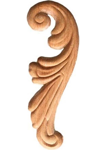 Ahşap Baskılı Aplik ENT1117 Sol 15 x 5 cm