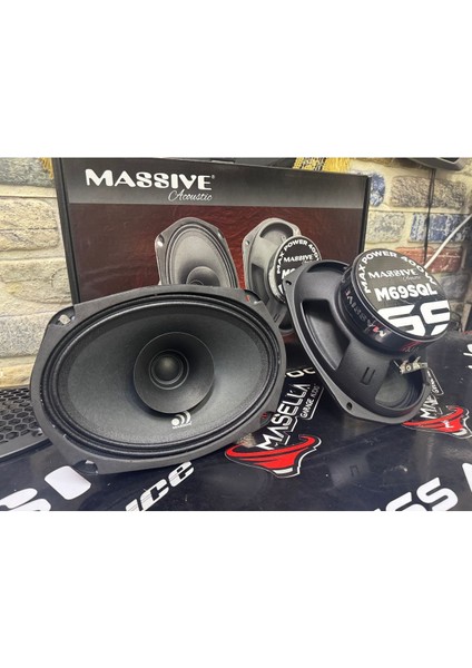 Massive 6x9 Oval Midrange 400 Watt 100 Rms 1 Takım 2 Adet