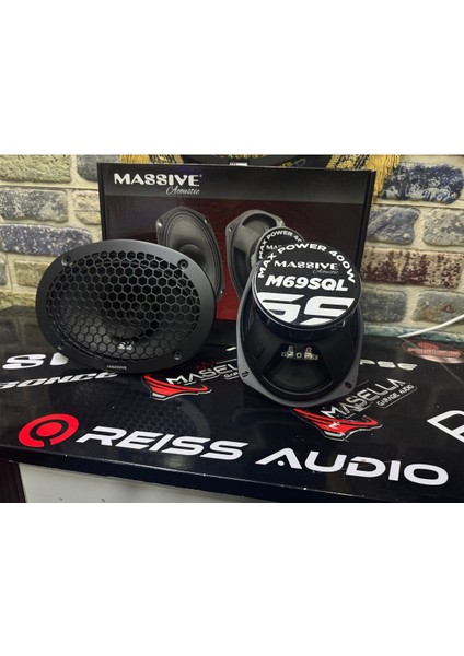 Massive 6x9 Oval Midrange 400 Watt 100 Rms 1 Takım 2 Adet