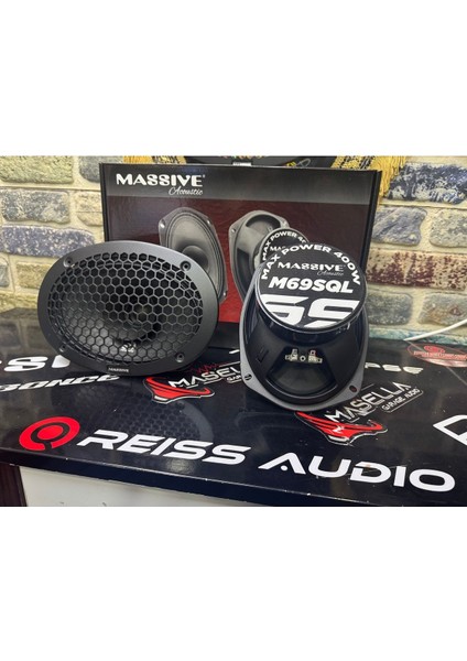 Massive 6x9 Oval Midrange 400 Watt 100 Rms 1 Takım 2 Adet