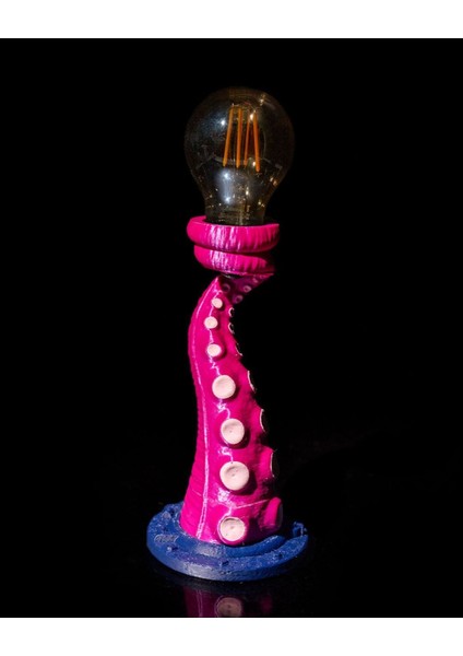 Mor bej ayaklı ahtapot aplik gece lambası, şık ve sevimli dekorasyon ürünü