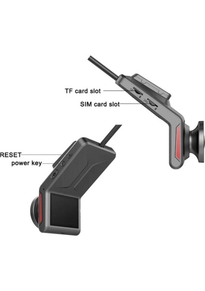 Uzaktan Canlı Izlemelilı Gece Görüşlü Fhd 1080P 4g Gps Takipli Araç Güvenlik Kamerası fiyatları