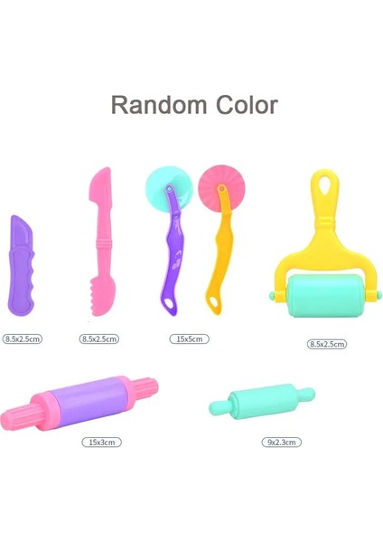 Çocuklar Için Hamur Oyun Aracı Karikatür Dinozor Meyve Silindir Makas Playdough Aksesuarları Plastik Deniz Kalıp Erken Eğitim Oyuncak Renk: No.4 Rastgele Renk (Yurt Dışından)