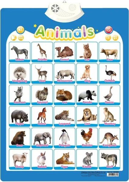 Ingilizce Alfabe Duvar Grafiği Konuşan Abc Mektupları 123S Müzik Poster Yürümeye Başlayan Çocuklar Için Eğitim Öğrenme Oyuncak Hediye Saklığı: Alfabe 945 (Yurt Dışından)