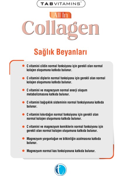 All in Collagen 30 Servis Aromasız Hidrolize Kolajen Peptitleri Tip 1 Tip 2 Tip 3 Tip 5 Tip 10