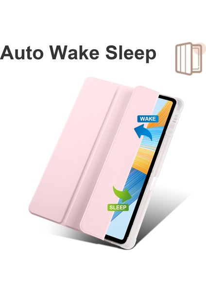 For Honor Pad V8 Pro 3-Folding Transparent Tpu Smart Leather Tablet Case (Yurt Dışından) fiyatları