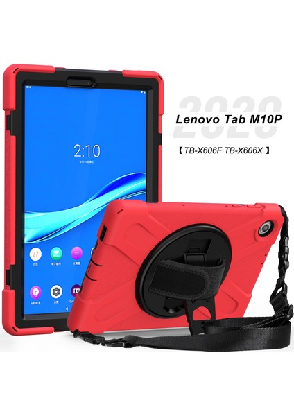Lenovo Tab M10 Plus TB-X606F Darbeye Dayanıklı Silikon + Pc Kasa Kırmızı (Yurt Dışından) modelleri