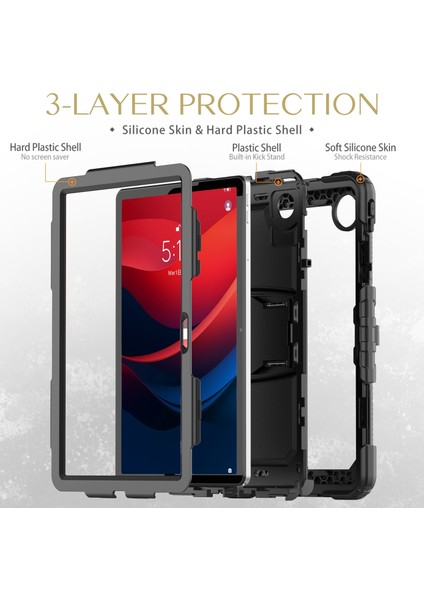 Lenovo Tab M11 /xiaoxin Pad 2024 Siyah Için Silikon Hydric Pc Kılıfı (Yurt Dışından) modelleri