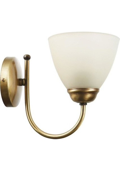 Rustik stil akrilik aplik gece okuma lambası, altın renk, sıcak atmosfer sağlar