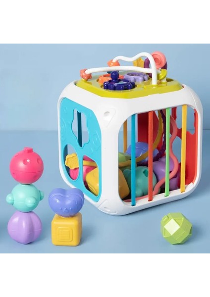 Montessori Bebek Oyuncakları 0-12 Ay Duyusal Gelişim Öğrenme Eğitim Oyuncakları Renkli Bloklar Bebekler Için Sıralama Oyunu Infantcolor: Basit (Yurt Dışından)