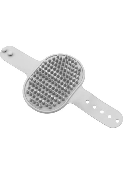 Köpek Banyosu Fırçası Evcil Hayvan Bakımı Tüy Dökme Masaj Kauçuk Kıvırcık Tarak Ayarlanabilir Halkalı Saplı Evcil Hayvan Köpekleri Kedileri Için Renk: Gri (Yurt Dışından)