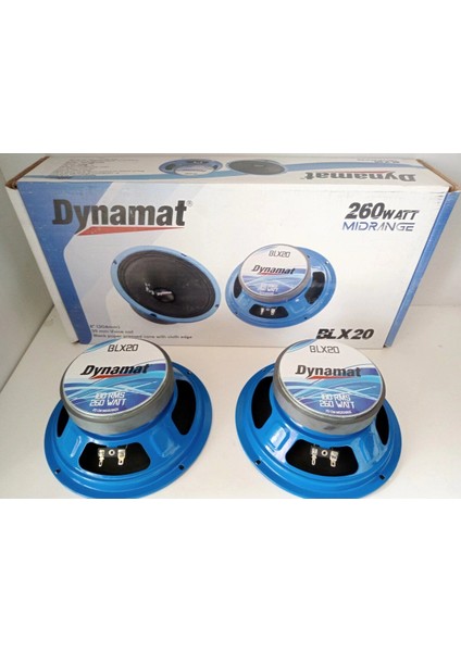 20 cm Midrange Dynamat BLX20 260W Maksimum 100W Rms Midrange 20CM 1 Takım fiyatları
