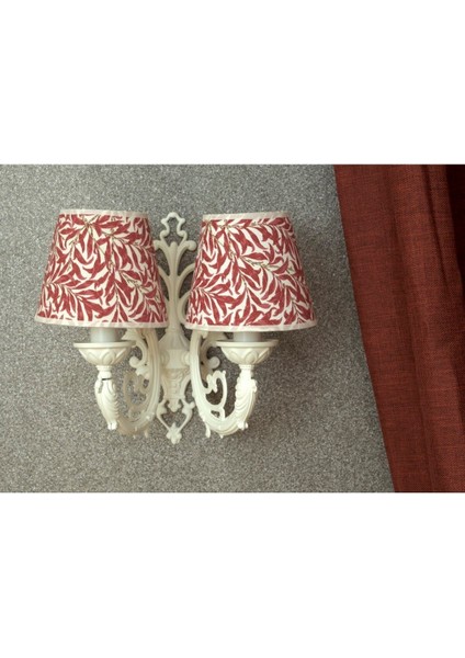 Fuşya Yapraklı Artur İkili Aplik, Modern ve Şık Dekorasyon Parçası fiyatları