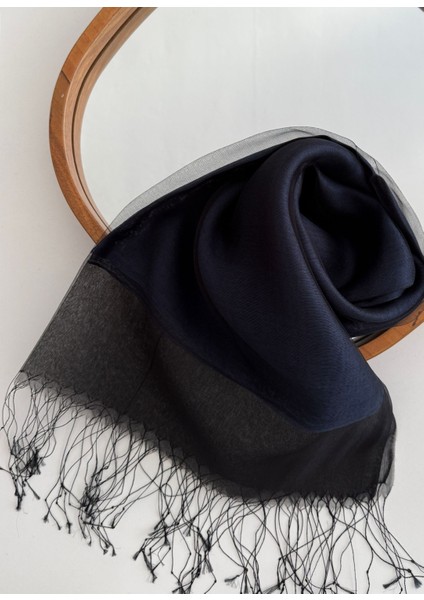 Ipekli Çift Kat Tüllü Şal