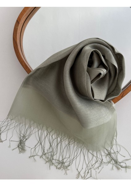 Ipekli Çift Kat Tüllü Şal