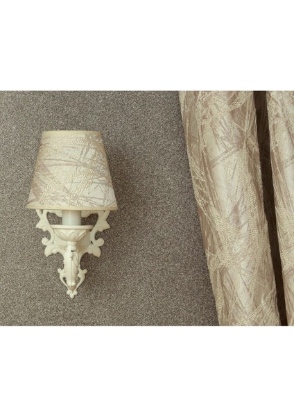 Krem desenli tekli aplik, modern ve şık dekoratif aydınlatma, metal malzeme, E14 duy fiyatları