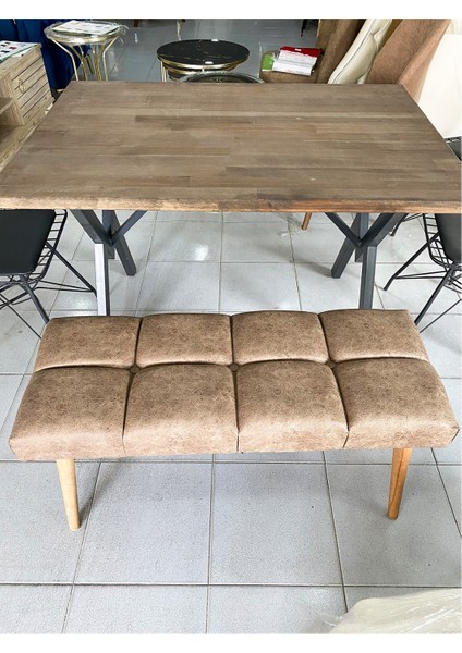 Puf Bench 90 x 40 Ahşap Ayak
