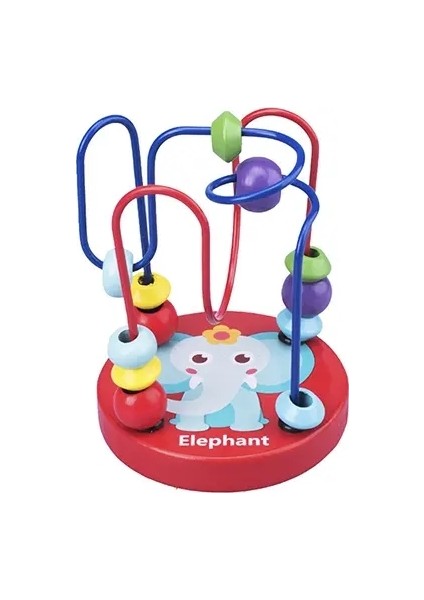 Montessori Toys Bebek Ahşap Silindir Kavusu Boncuk Labirent Yürümeye Başlayan Çocuklar Için Erken Öğrenme Eğitim Bulmacası Matematik Oyuncak 1 2 3 Yıl Renk: TJ210 (Yurt Dışından)