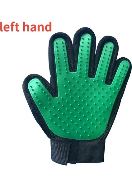 Kediler Için Kedi Tımar Eldiveni Yün Evcil Hayvan Saçları Deshedding Fırça Tarağı, Evcil Köpek Temizleme Masaj Eldiveni Aksesuarlar Için Renk: Sol Yeşil (Yurt Dışından)