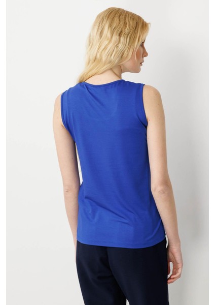 Kadın Askılı Penye T-Shirt Saks modelleri