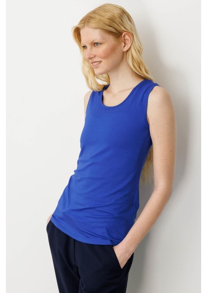 Kadın Askılı Penye T-Shirt Saks indirimleri