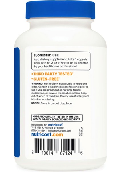 L-Arginine L-Citrulline Complex 750MG, 120 Capsules.abd Menşei