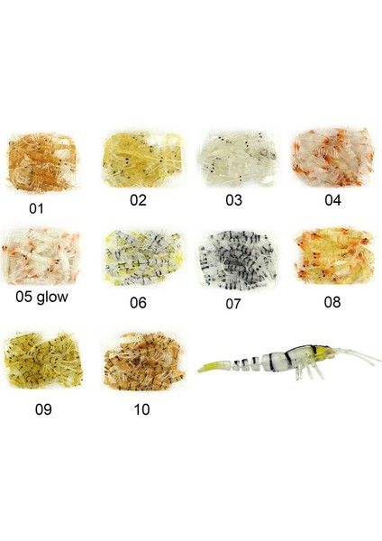 Bezli Karides 7.5 cm 4gr Jig Head Kullanıma Hazır