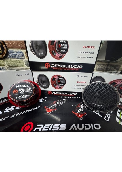 20CM Midrange Hoparlör – M8SQL Midrange 20CM 400WATT 175RMS Uyumlu modelleri