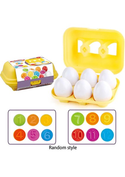 Montessori Yumurta 3D Bulmaca Öğrenme Eğitimi Matematik Oyuncakları Çocuklar Çocuklar Için Akıllı Oyunu Çocuklar Için Akıllı Oyun Çocuk Rengi: Dijital Eşleştirme (Yurt Dışından)