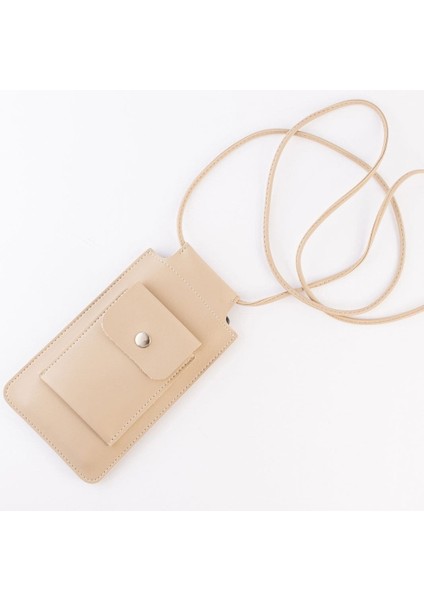 Vegan Deri Askılı Telefon Çantası – Iphone 16 ve Tüm Modellerle Uyumlu, Minimal Cepli Günlük Çanta (Krem, Siyah, Kahve, Sarı, Kırmızı, Turuncu, Mavi, Lila, Beyaz)
