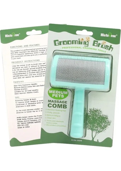 Köpek Fırçası Çelik Köpek Tarakları Köpek Masajı Bakım Fırçası Evcil Hayvan Tüy Temizleme Araçları Yumuşak Saplı Kedi Tarak Fırçası Kedi Rengi:pembe (Yurt Dışından)