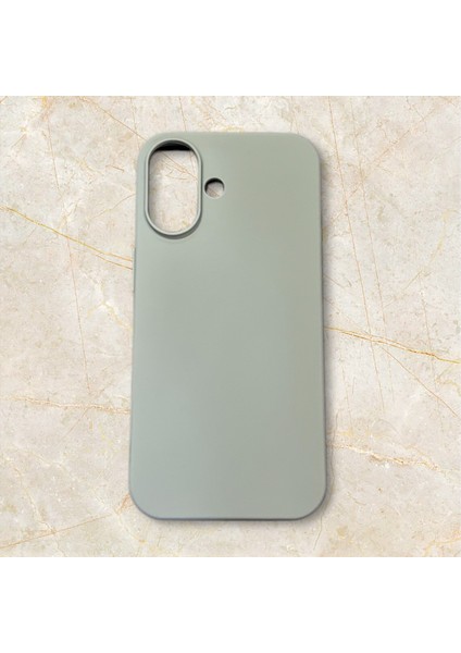 I Phone 16 Kadife Iç Dokulu Lansman Silikon Kılıf