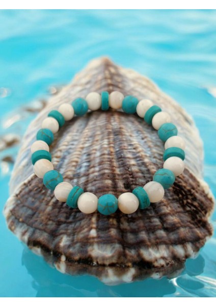 Turkuaz Sedef (Dinçlik) Bileklik