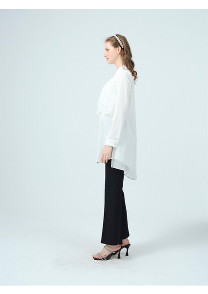 Zincir Şeritli Şifonlu Gömlek fiyatları