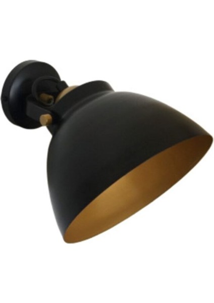 Retro Metal Duvar Aplik Siyah ve Sarı Seçenekleriyle Dekoratif Işık