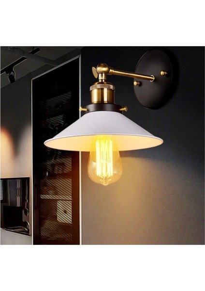 Modern metal aplik, 23cm çaplı, şık ve kullanışlı tasarım, ev ve ofis için ideal