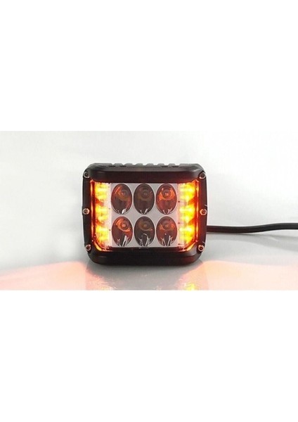 2 Adet Kaput Üstü Offroad Projektör Sis Çalışma Lambası 12 Ledli 36 Watt
