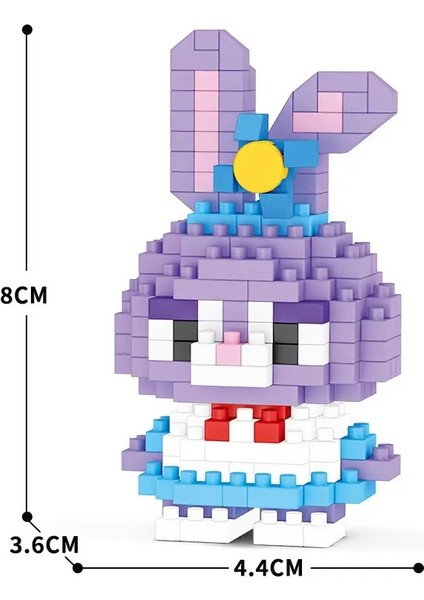 Stitch Linabell Stellalou Yapı Taşları Karikatür Karakter Monte Edilmiş Model Yapı Taş Bebek Oyuncakları Çocuklar Hediye Scolor: 7223A Kutu Yok/beden: S (Yurt Dışından)