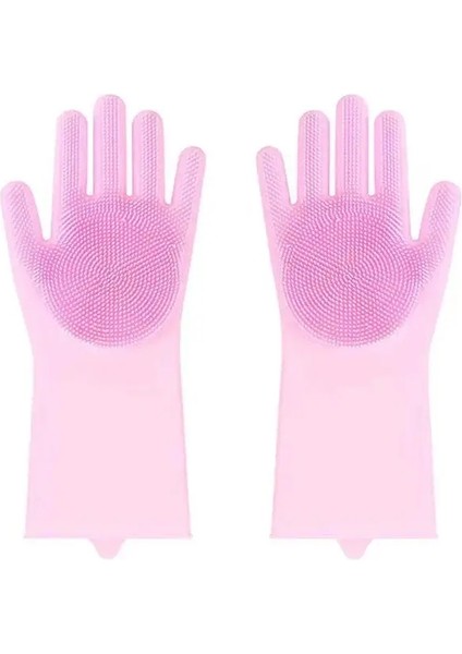 Evcil Hayvanlar Için Bakım Eldiveni - Banyo, Temizlik ve Masaj Evcil Hayvan Banyo ve Bakım Eldiveni - Nazik ve Etkili BOYUT:120G/PEMBE (Yurt Dışından)