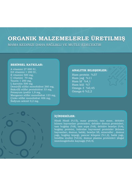 Hindili Kısırlaştırılmış Kedi Maması 3 Kg