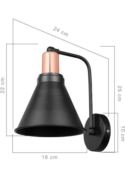 Modern Siyah Metal E27 Portaplik Aplik, Şık ve Dayanıklı Tasarım fırsatları