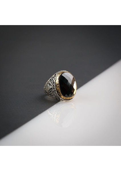 Zirkon Taşlı 925 Ayar Erkek Gümüş (Silver ) Yüzük