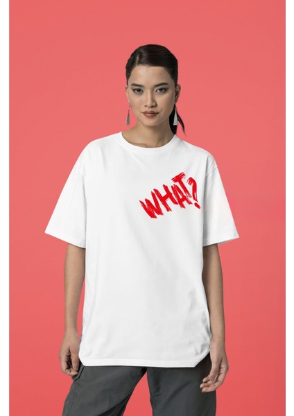 I See You Yazılı Beyaz Oversize Unisex Tişört – Özel Baskılı Streetwear Tasarım fırsatları